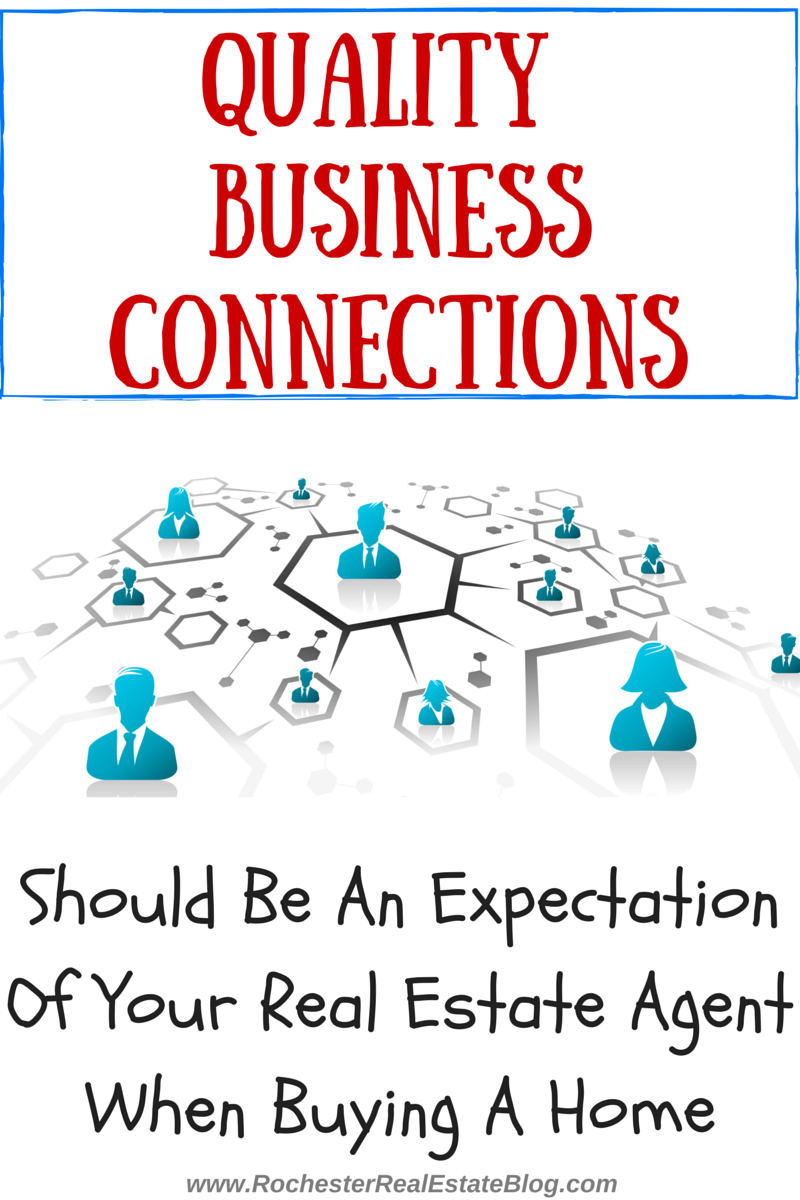 Quality Business Connections Should Be An Expectation Of Your Real Estate Agent When Buying A Home