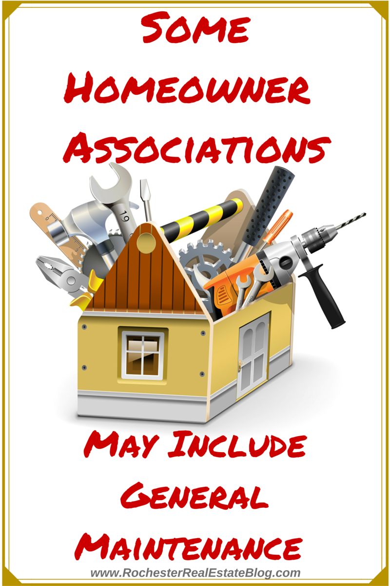 Some Homeowner Associations May Include General Maintenance