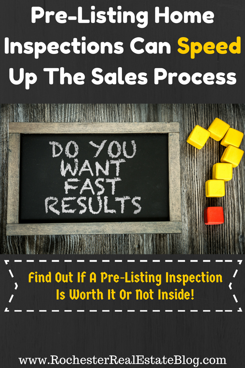 Pre-Listing Home Inspections Can Speed Up The Sales Process