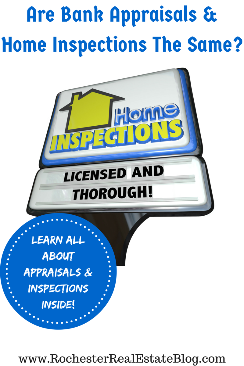 Are Bank Appraisals & Home Inspections The Same - Learn All About Appraisals And Inspections Inside