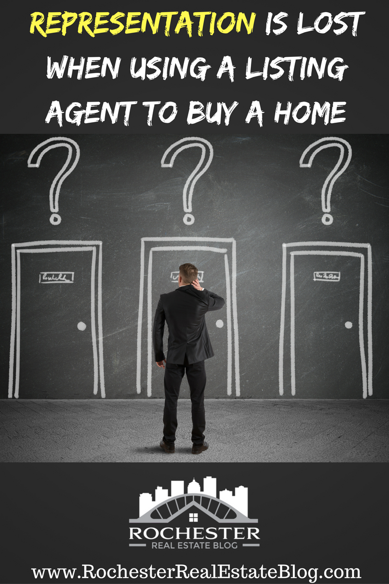 Representation Is Lost When Using A Listing Agent To Buy A Home