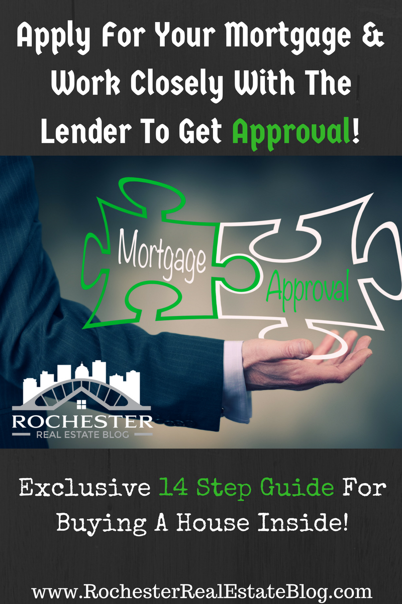 Apply For Your Mortgage & Work Closely With The Lender To Get Approval!