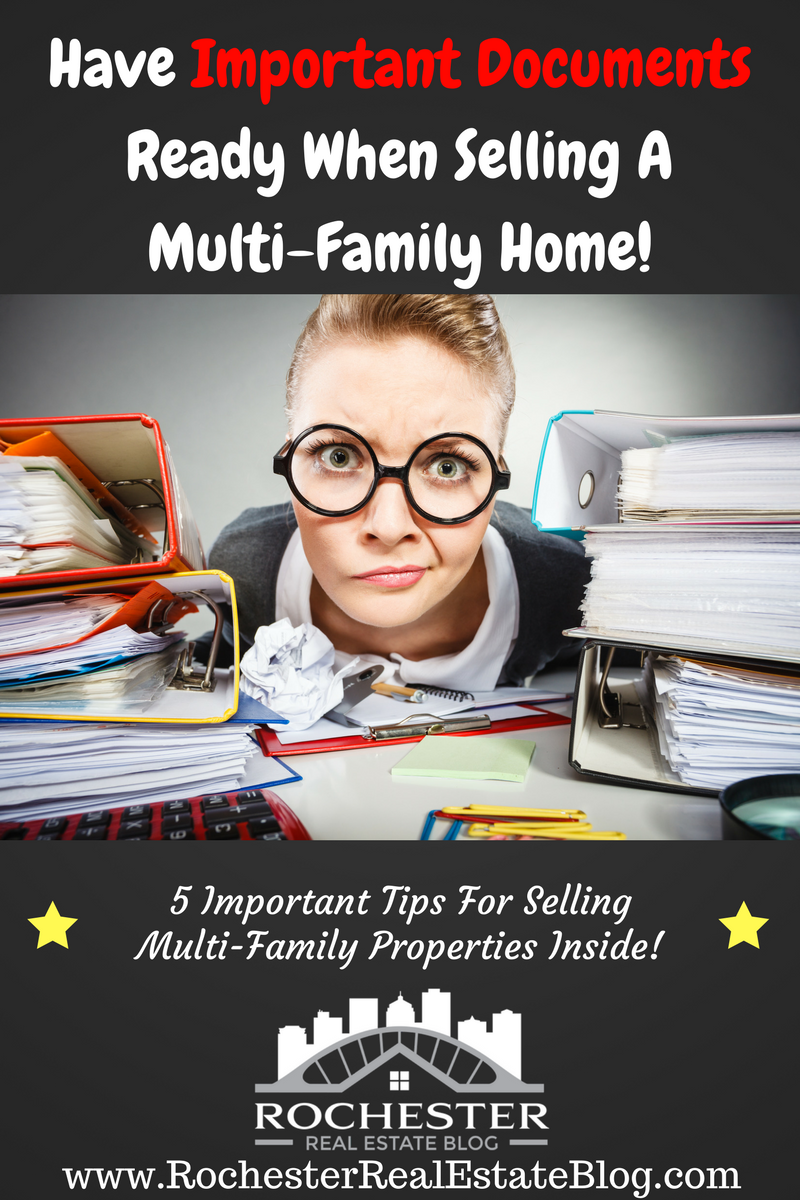 Have Important Documents Ready When Selling A Multi-Family Home!