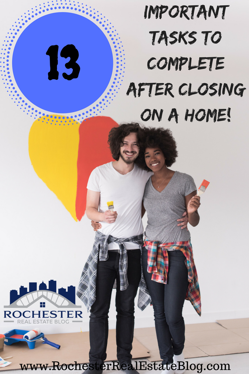 Top 13 Tasks To Complete After Closing On A New Home