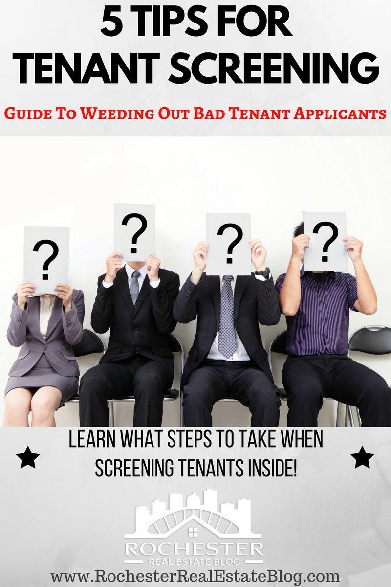 5 Tips For Tenant Screening | How To Weed Out Bad Tenant Applicants