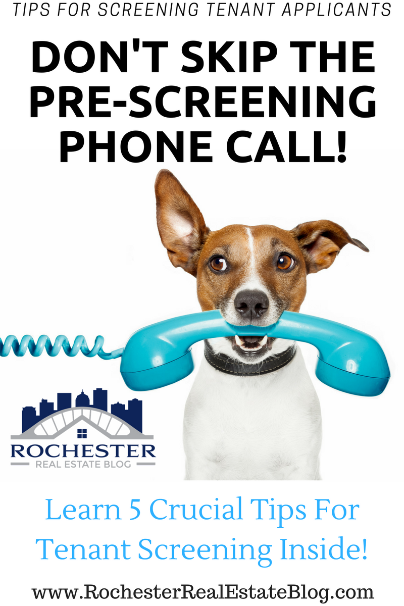 Don't Skip The Pre-Screening Phone Call | 5 Tips For Tenant Screening 