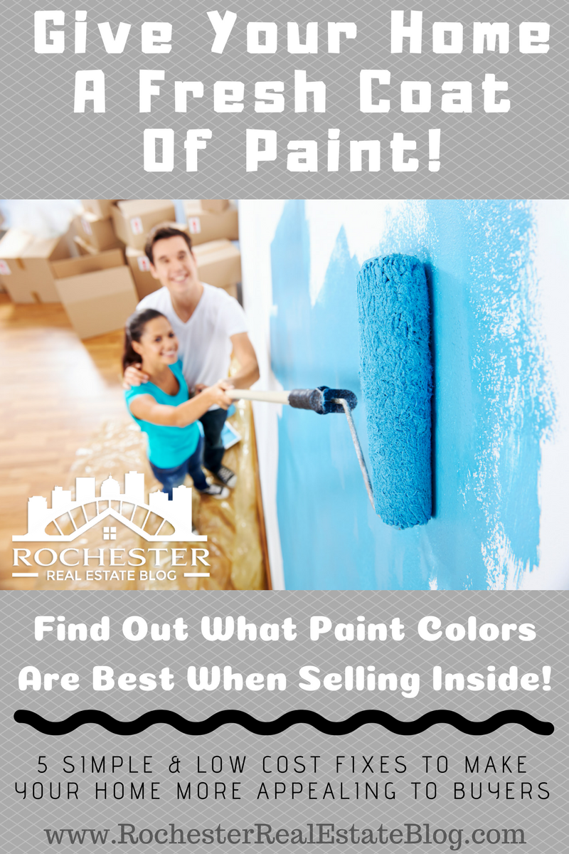 Give It A Fresh Coat Of Paint - 5 Simple & Low Cost Fixes To Make Your Home More Appealing To Buyers
