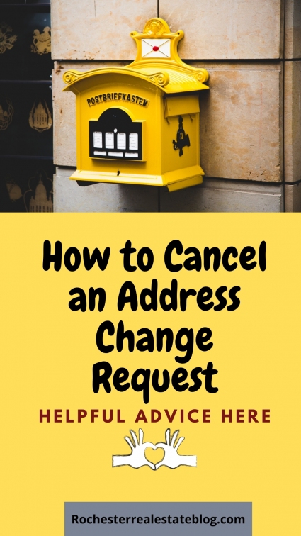 Canceling a change of address request
