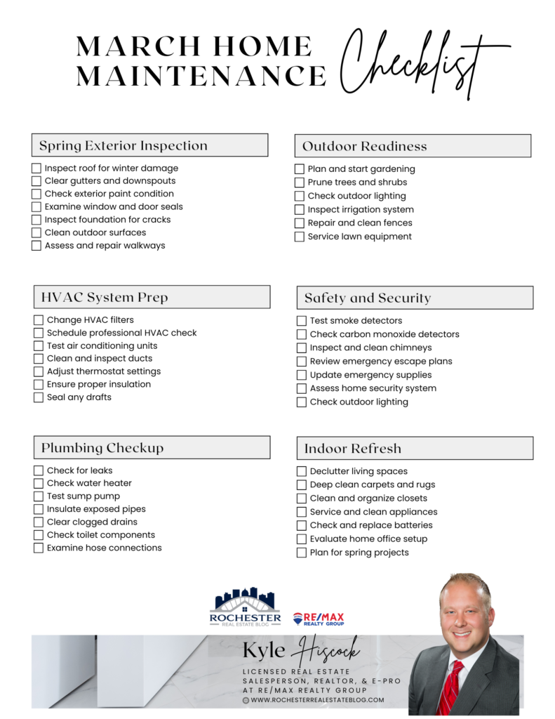 March Home Maintenance Checklist