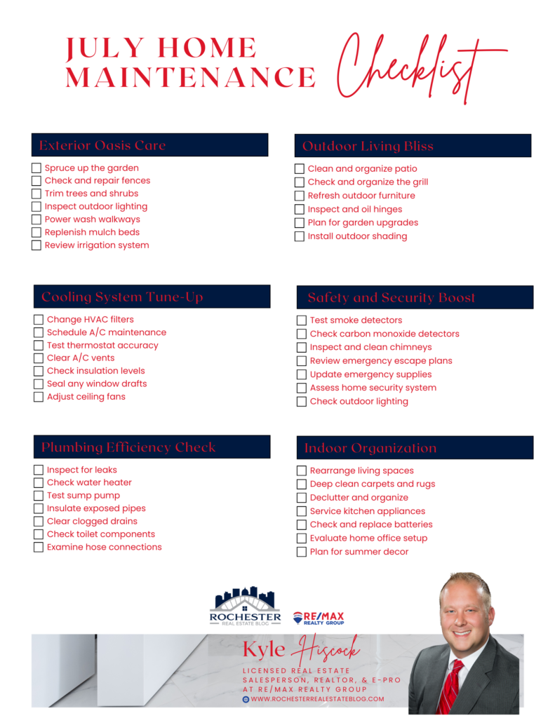 July Home Maintenance Checklist